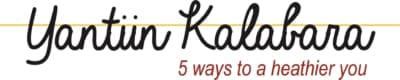 Yantiin Kalabara logo Yantiin Kalabara 5 ways to a healthier you logo
